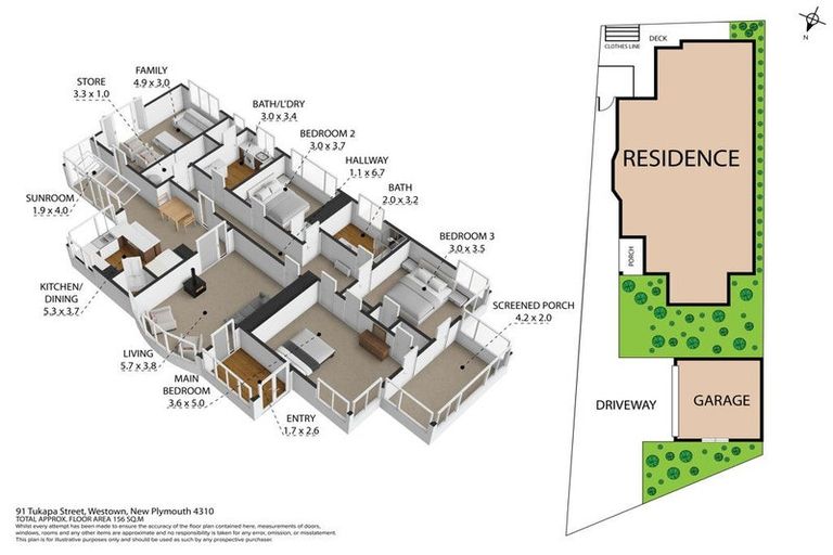 Photo of property in 91 Tukapa Street, Westown, New Plymouth, 4310