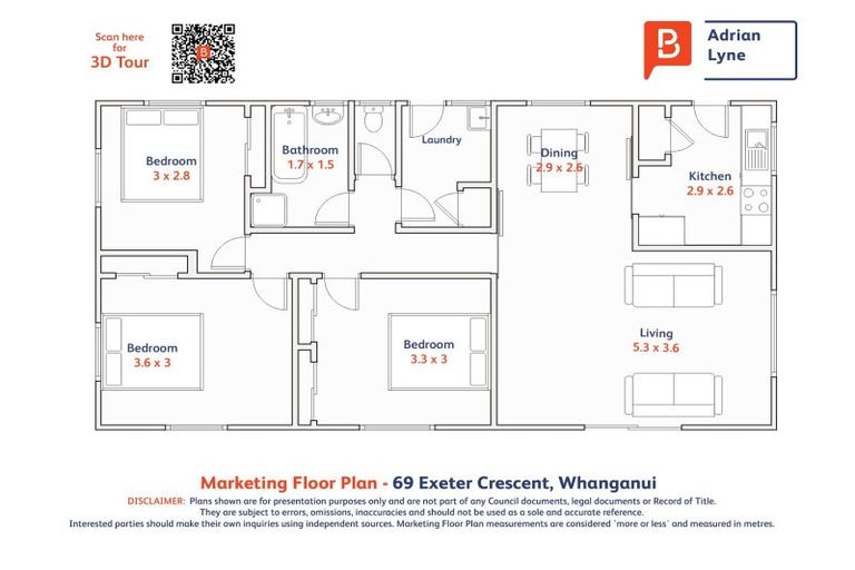 Photo of property in 69 Exeter Crescent, Springvale, Whanganui, 4501