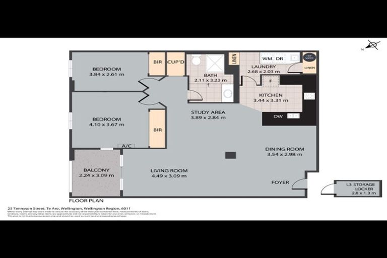 Photo of property in Tennyson Apartments, 7/25 Tennyson Street, Te Aro, Wellington, 6011