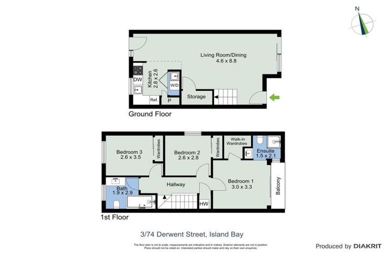 Photo of property in 74u3 Derwent Street, Island Bay, Wellington, 6023