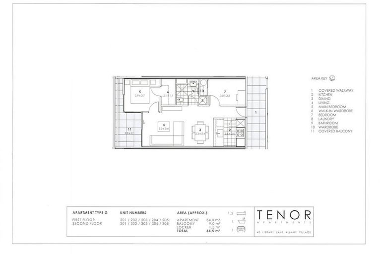 Photo of property in Tenor Apartments, 205/40 Library Lane, Albany, Auckland, 0632