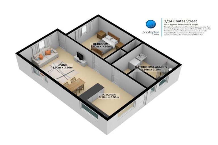 Photo of property in 14u1 Coates Street, Hamilton East, Hamilton, 3216