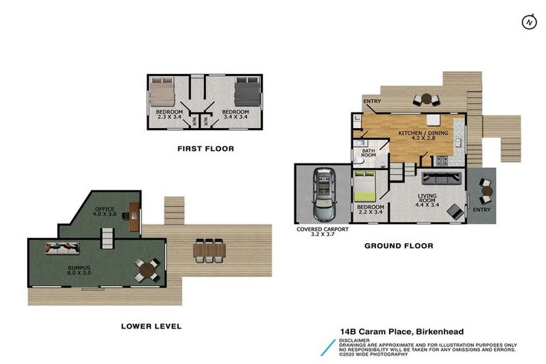 Photo of property in 2/14 Caram Place, Birkenhead, Auckland, 0626