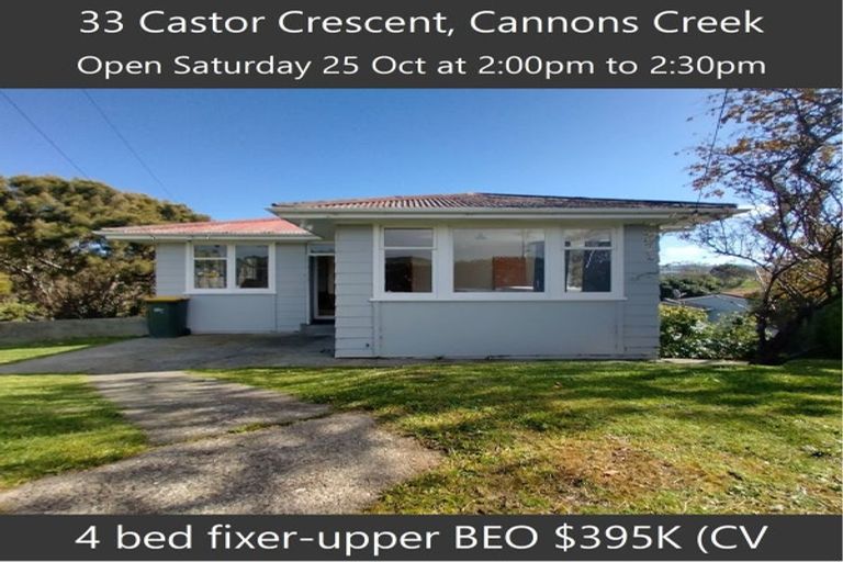 Photo of property in 33 Castor Crescent, Cannons Creek, Porirua, 5024