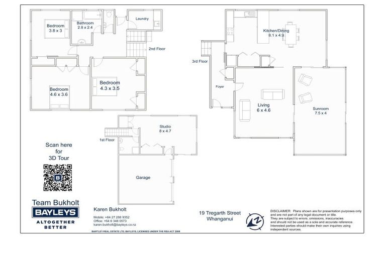 Photo of property in 19 Tregarth Street, Saint Johns Hill, Whanganui, 4501