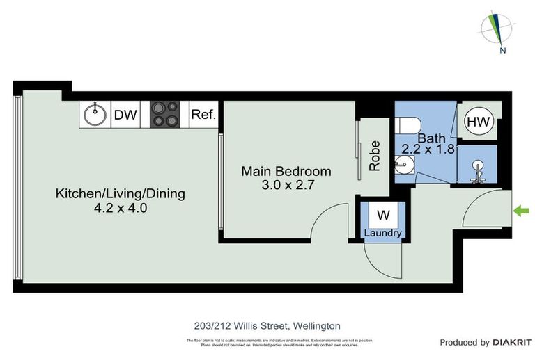 Photo of property in 203/212u Willis Street, Te Aro, Wellington, 6011
