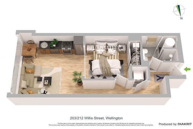 Photo of property in 203/212u Willis Street, Te Aro, Wellington, 6011