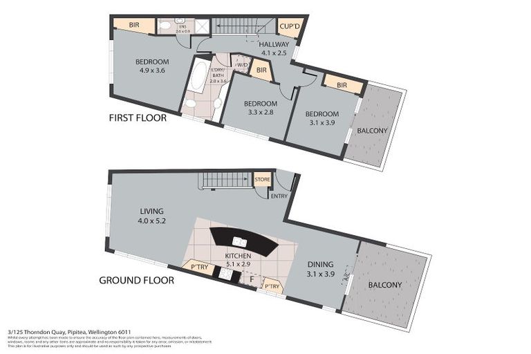 Photo of property in Endeavour Apartments, 3/125 Thorndon Quay, Pipitea, Wellington, 6011