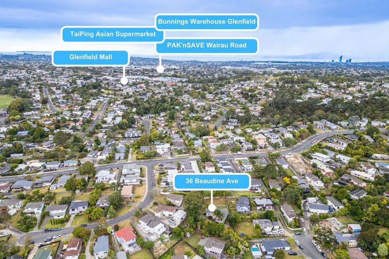 Photo of property in 36 Beaudine Avenue, Glenfield, Auckland, 0629