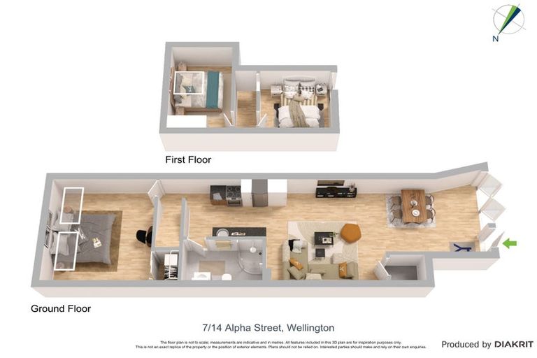 Photo of property in Courtenay Mews Apartments, 14u7 Alpha Street, Te Aro, Wellington, 6011