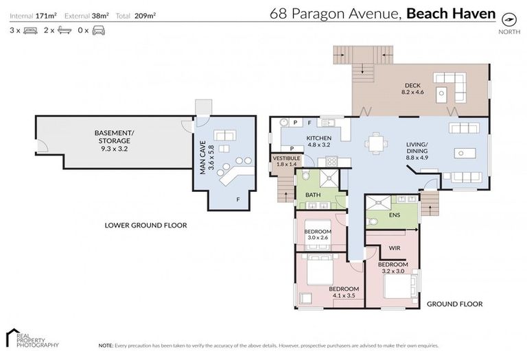Photo of property in 68 Paragon Avenue, Beach Haven, Auckland, 0626