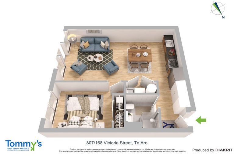 Photo of property in Vsp South, 807/166u Victoria Street, Te Aro, Wellington, 6011