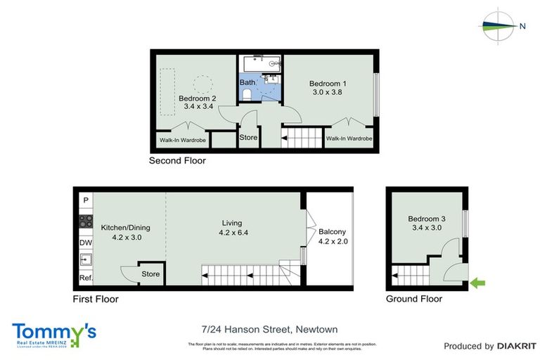 Photo of property in Mondrian Townhouses, 7/24 Hanson Street, Mount Cook, Wellington, 6021